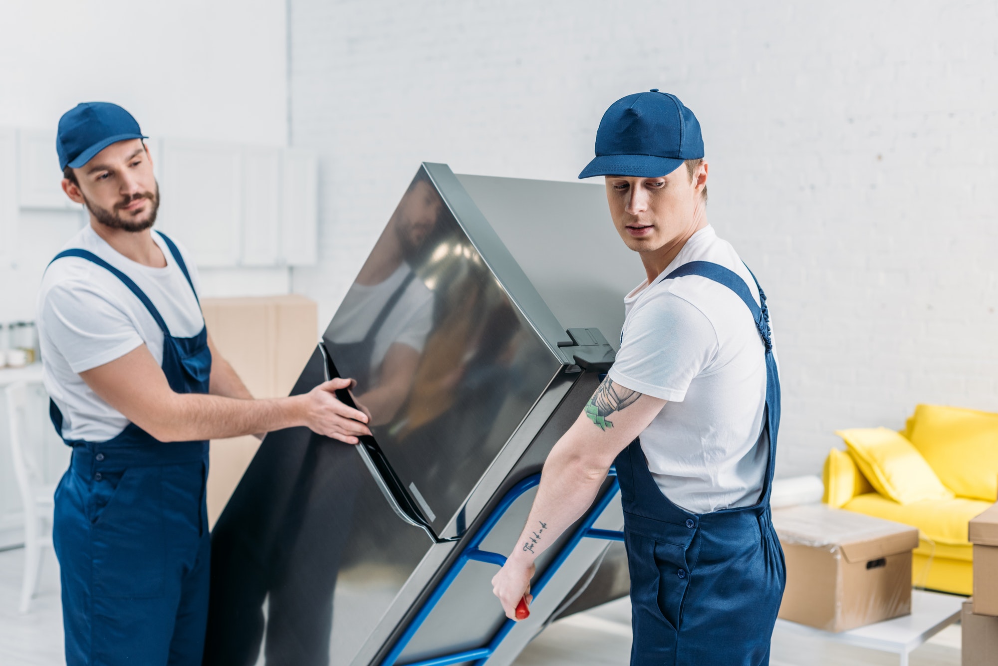 Movers in uniform